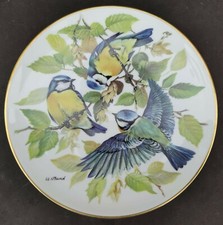 Collectors Plate - Bands Songbirds of Europe - Blue Titmouse - WWF with COA