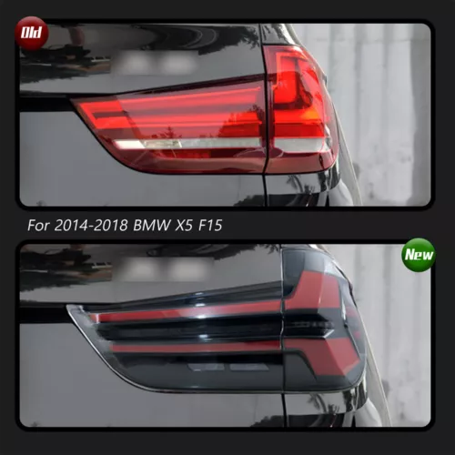 For BMW X5 F15 2014-2018 Rear Brake Lamp LH+RH Black Smoked LED Tail Lights - Bild 8 von 14