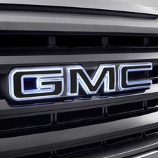 2019-2022 GMC Sierra Illuminated Front Grille Emblem 86537578 Black OEM GM INSTK