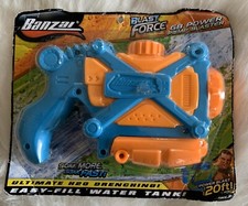 Banzai Blast Force GB Power Pump Blaster pistolet jeu enfants enfants remplissage facile NOS