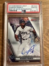2019 Bowman's Best Best of '19 Autograph Wander Franco ROOKIE AUTO PSA 10 GEM MT