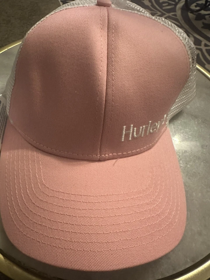 Gorra Hurley Sombrero Adulto Mujer Ajustable SnapBack Teal Logo Rosa  Foto 2 de 2