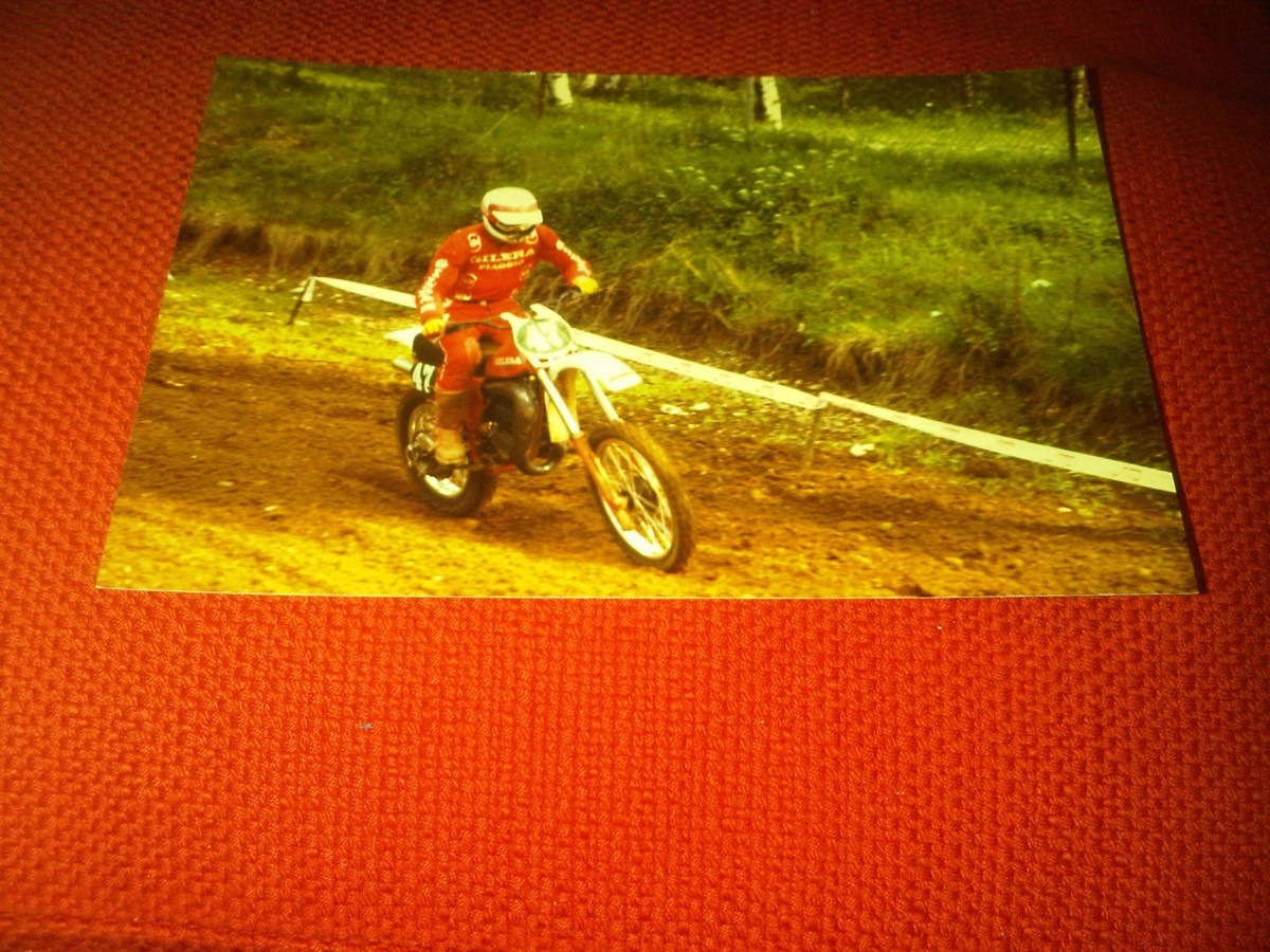 PHOTO PHOTOGRAPH MAGAROTTO MOTOCROSS MALPENSA WORLD CHAMPIONSHIP 80s