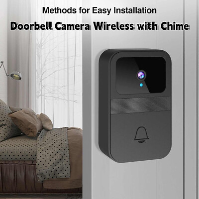 Wireless Cloud Storage Night Vision Doorbell Chime Receiver Adjustable Volume
