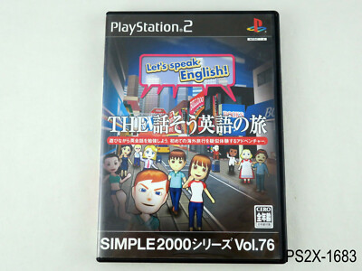 The Hanasou Eigo no Tabi Playstation 2 Japanese PS2 Japan Simple 2000 US Seller