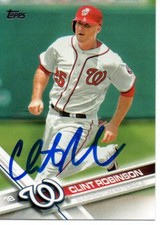 Clint Robinson Washington Nationals 2017 Topps Signed Card