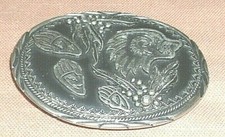 Bear Claw Belt Buckle by SSI Handcrafted Black & Silver Tone Made in USA