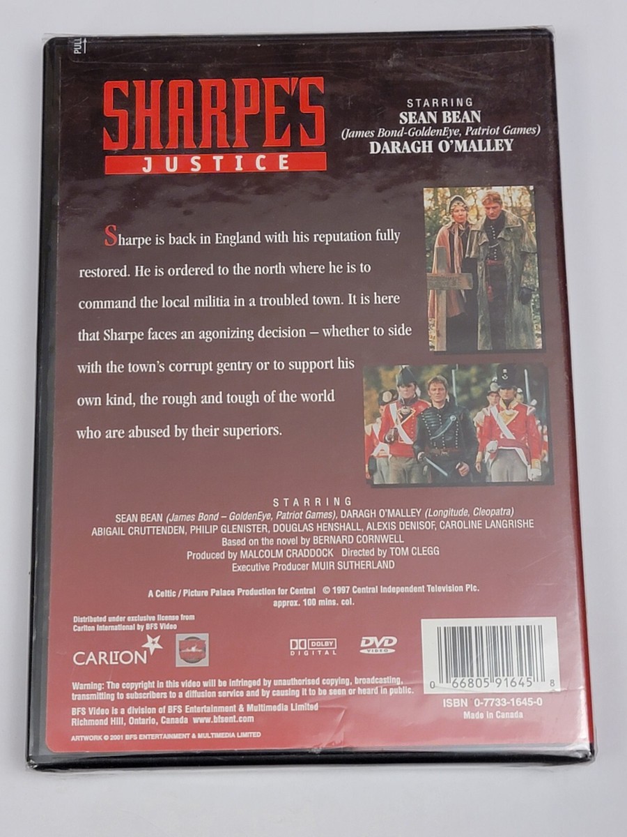 Sharpes Justice (DVD, 2001) for sale online | eBay