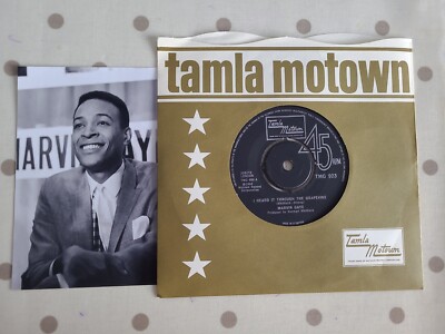 Marvin Gaye TMG 923''I Heard It Through The Grapevine'' 1968 MOTOWN Reissue UK 7'' 