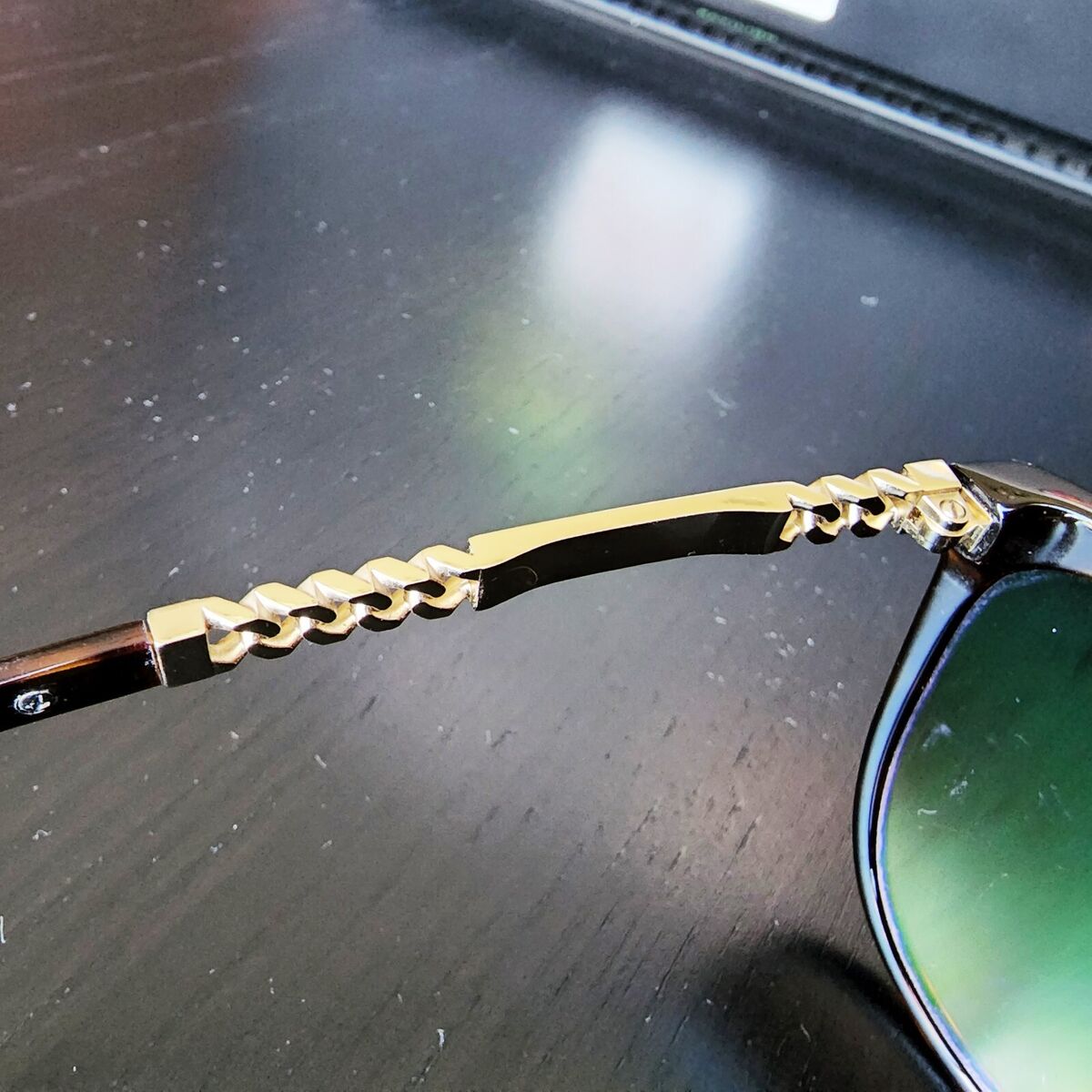 CHANEL Chain Sunglasses Style 5352 Dark Havana Tortoise Brown Gold