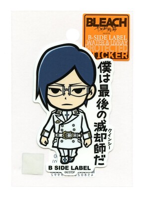 BLEACH Sticker Uryu Ishida B-SIDE LABEL Japan Exclusive WATERPROOF