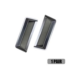 2pcs Car Shark Grill Fender Side Hood Scoop Engine Air Outlet Intake Vent Cover