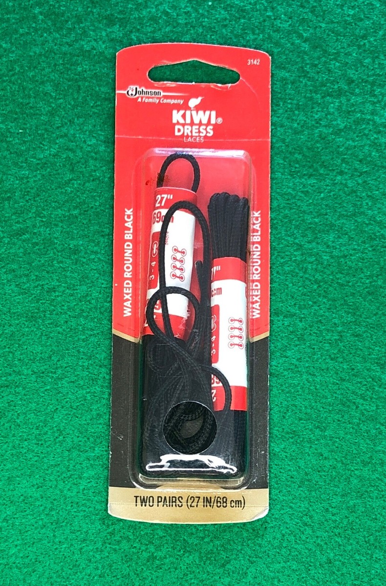 kiwi waxed dress laces KIWI Waxed Round Brown Dress Laces, 27 in Same-Day Delivery or Pickup