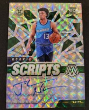 2020-21 Mosaic Basketball JORDAN NWORA AUTO Bucks RC Scripts Silver SP Rookie