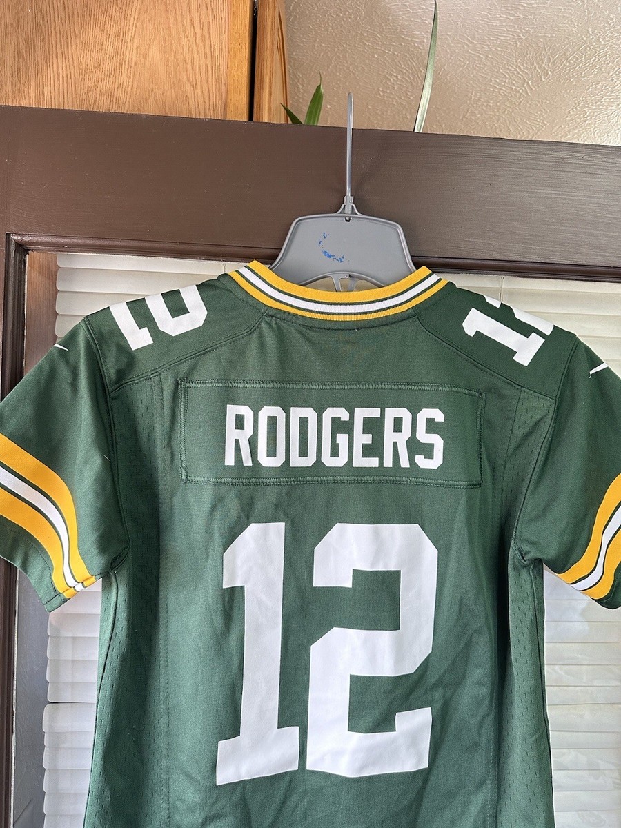 Authentic Nike Aaron Rodgers #12 Green Bay Packers KIDS NFL