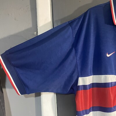 Vintage 90's Nike Team USA Soccer World Cup Blue Jersey Mens