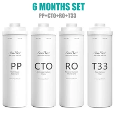 PP+CTO+RO+T33 Water Filter Replacement For SimPure T1-400 Tankless RO System