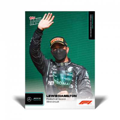 2021 Topps Now Formula 1 F1 #48 Lewis Hamilton Mercedes