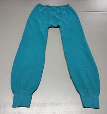 Vintage Northwest Territory Women's Thermal Underwear Pants Teal Blue Size XL