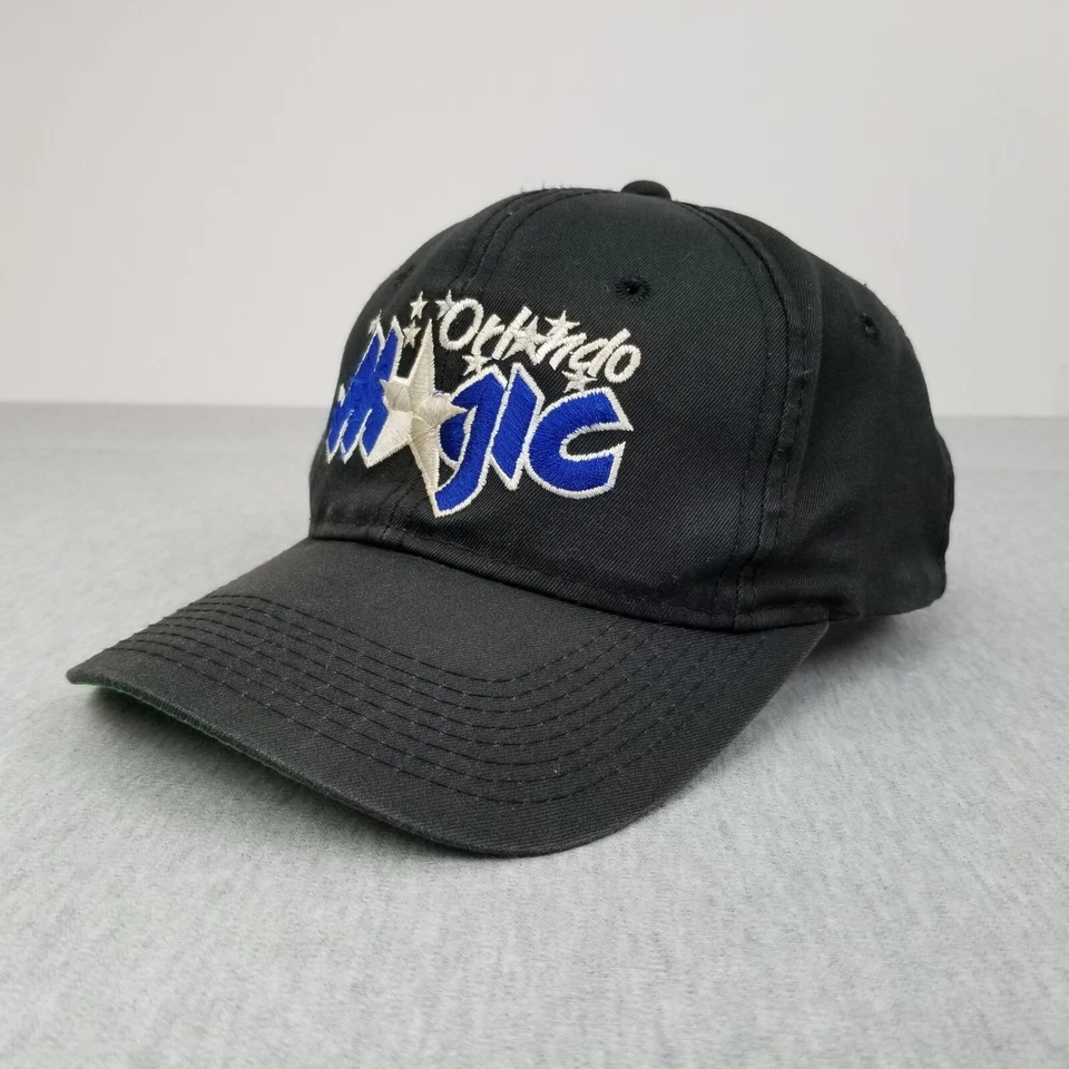 Boné vintage Orlando Magic Hat Snap Back Stars Black Script NBA Youngan melhor ajuste - Imagem 3 de 4