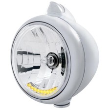 Guide Headlight H4 Bulb Dual Turn Signal Original Style - Amber Ledclear Lens Guide Headlight H4 Bulb Dual Turn Signal Original Style - Amber Ledclear Lens