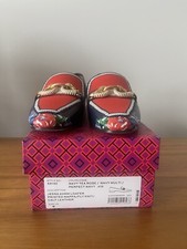 Tory Burch Jessa 20MM Loafer Navy Yea Rose BNIB Size 8