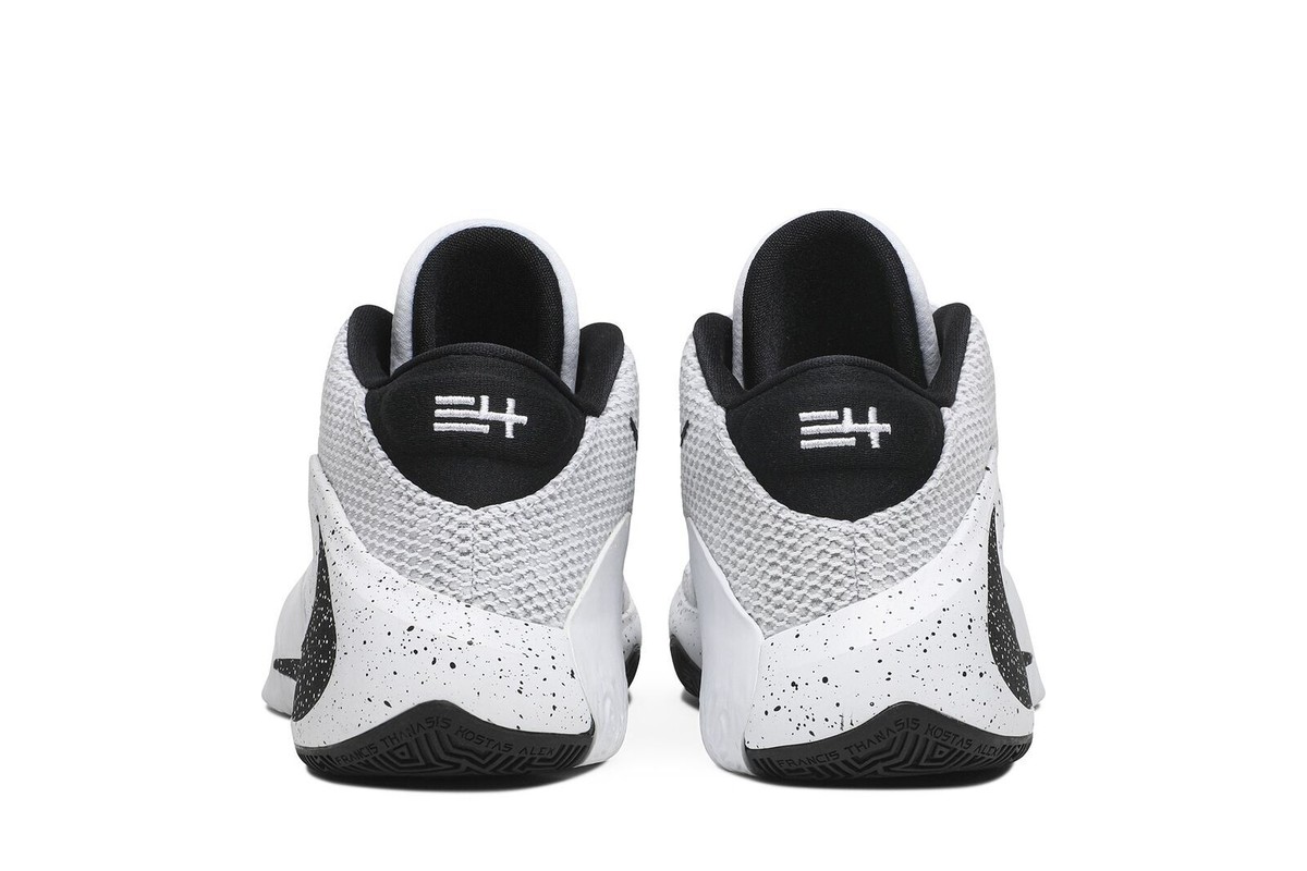 New Men’s Size 10.5 - Nike Zoom Freak 1 Oreo BQ5422 101 Nike Mens Zoom Freak 1 Oreo Basketball Shoes White Black  main image 3