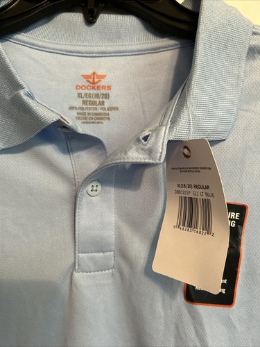 Dockers Boys Button Shirt, Light Blue, XL - Picture 2 of 3
