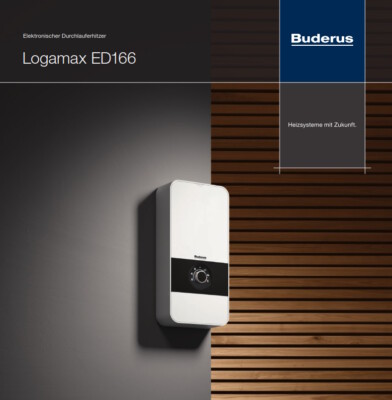 BUDERUS Durchlauferhitzer Logamax ED166- 11/13 * 15/18/21 * 21/24/27 kW, elektr.