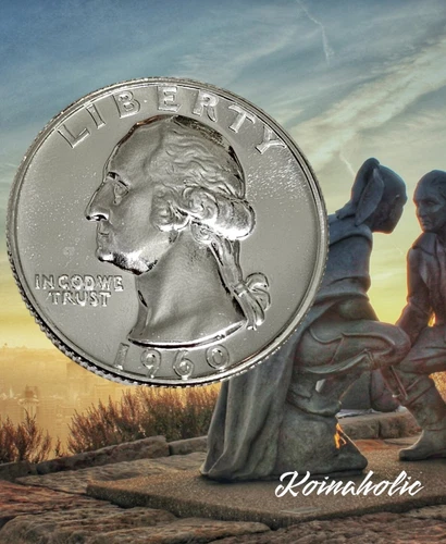 1960 Silver Washington Quarter 25c Choice Gem PROOF, Major Eye Appeal Fast 🚢