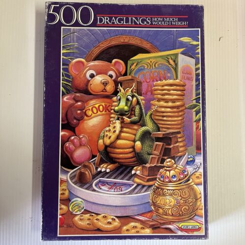How Much Would I Weigh Randal Spangler Draglings 500 pc jigsaw Puzzle Spears 90s