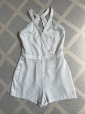Parker New York Romper Ivory Cream Natural Off-White Size S