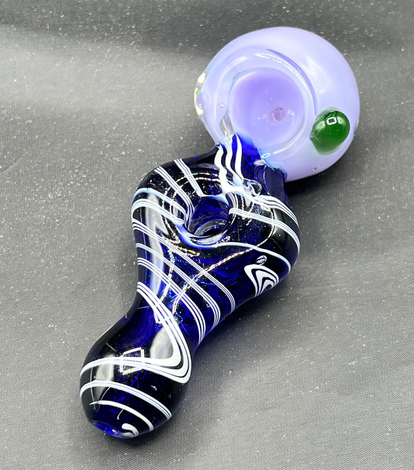 glass smoking pipe thick heavy glass tobacco pipe 5 inch spoon hand pipe