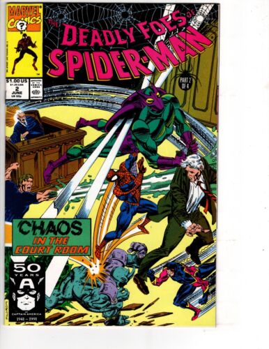 DEADLY FOES OF SPIDER-MAN #2 Comic Book DIRECT EDITION (1991) VF/NM - 第 1/1 張圖片