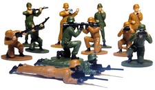 12 Free Standing US Army Men Solider Figures 2"-2.75" Highly Detailed