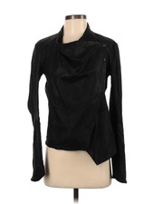 Lamarque Women Black Leather Jacket S
