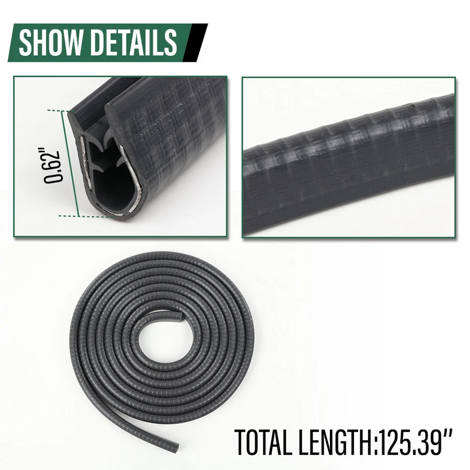 For Suzuki Samurai SJ410 SJ413 Door Window Trim Molding Seal Garnish Whisker Set Foto 4 de 4