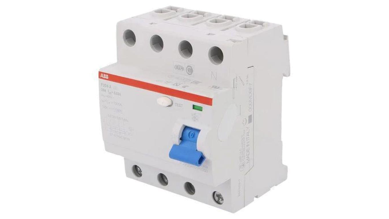 25A 30mA Residual Current Switch F204A-25/0.03 2CSF204101R1250