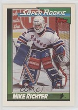 1991-92 Topps Super Rookie Blank Back Mike Richter #11 1t8