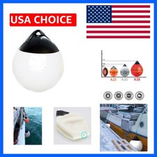 1 Boat Fender Ball Round Anchor Buoy, Dock Bumper Ball Inflatable Vinyl Shiel...