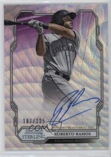 2019 Bowman Sterling Prospect Wave Refractor 107/125 Roberto Ramos Auto 0zg4