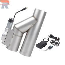 2 Electric Exh Aust Down Pipe E-cut Out Valve Controller Remote Kit