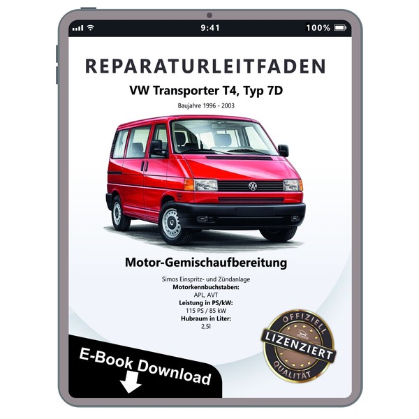 Vw Bus T4 1999-2003 Simos Einspritz- ZüNdanlage 115 Ps Reparaturanleitung Pdf-image