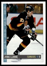 1992-93 O-Pee-Chee ! Jyrki Lumme Vancouver Canucks #265