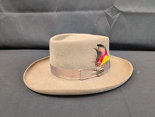 Vintage Dobbs Fifth Avenue Felt Wool Mahoney Fedora Hat Cap USA Size 7 1/8