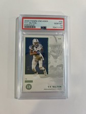 2020 Panini Encased - T.Y. Hilton - Emerald , 1/5, Population 1 - PSA 10