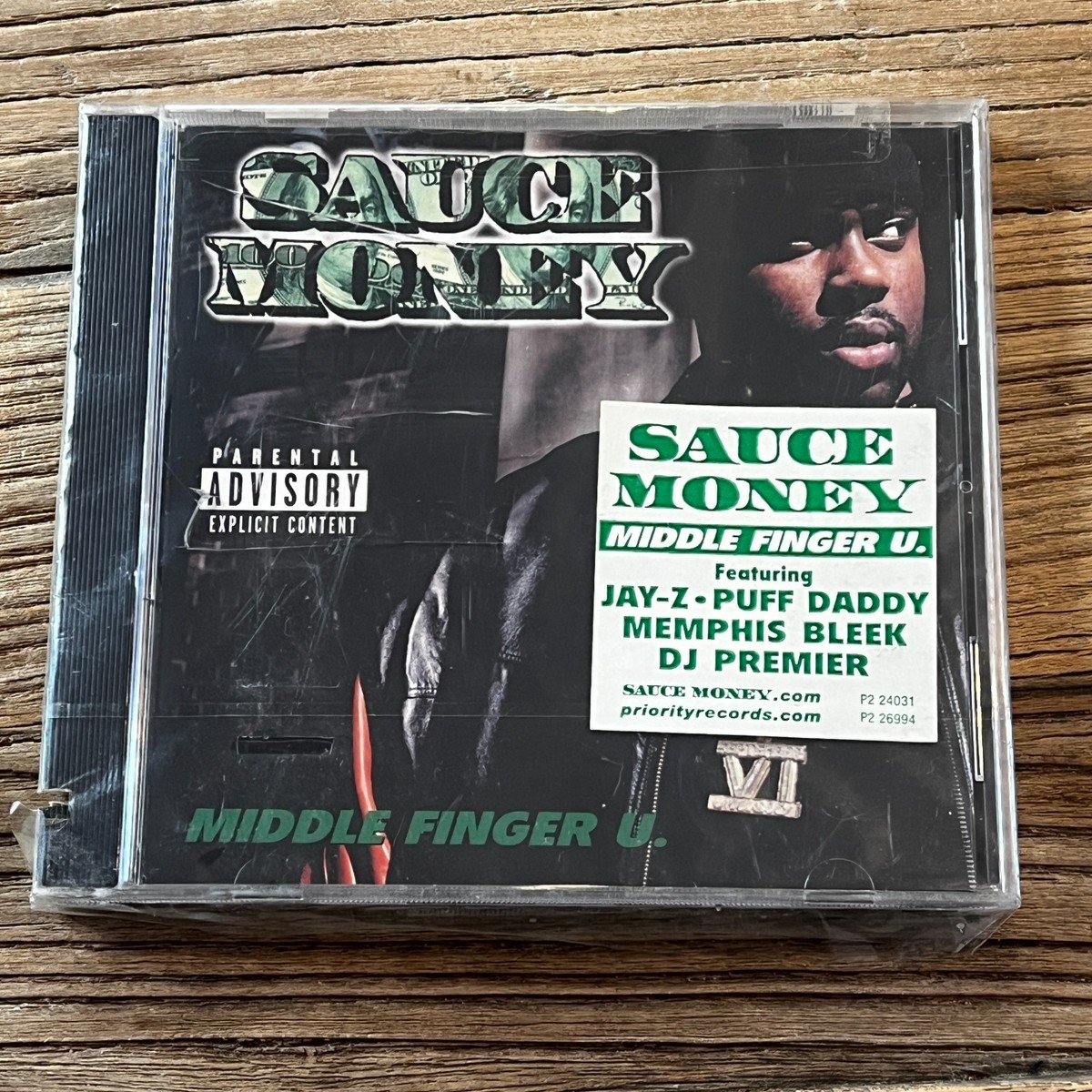 Middle Finger U [PA] * by Sauce Money (CD, May-2000, Priority