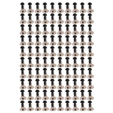 100Pcs 6mm Black Plastic Safety Eye Washers For Teddy Toy Eyes Puppet Doll6518