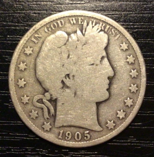 1905-O Barber Silver Half Dollar, G+. B155