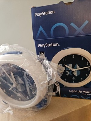 PlayStation Light Up Alarm Clock by Paladone Battery Powered PS4 Brand New